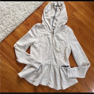 Anthropologie Peplum Hoodie